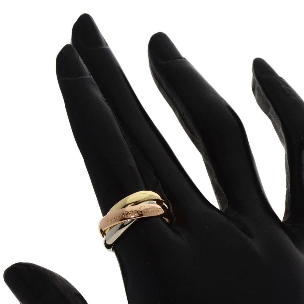 Cartier Trinity #50 Ring, K18 Yellow Gold, K18WG, K18PG, Women's, CARTIER - Picture 4 of 5